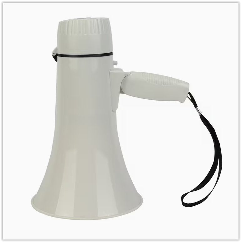 Haut-parleur Megaphone 35 Watt Portable - Modes, Neuf, Haut-parleur central, Enlèvement ou Envoi, Microphone inclus