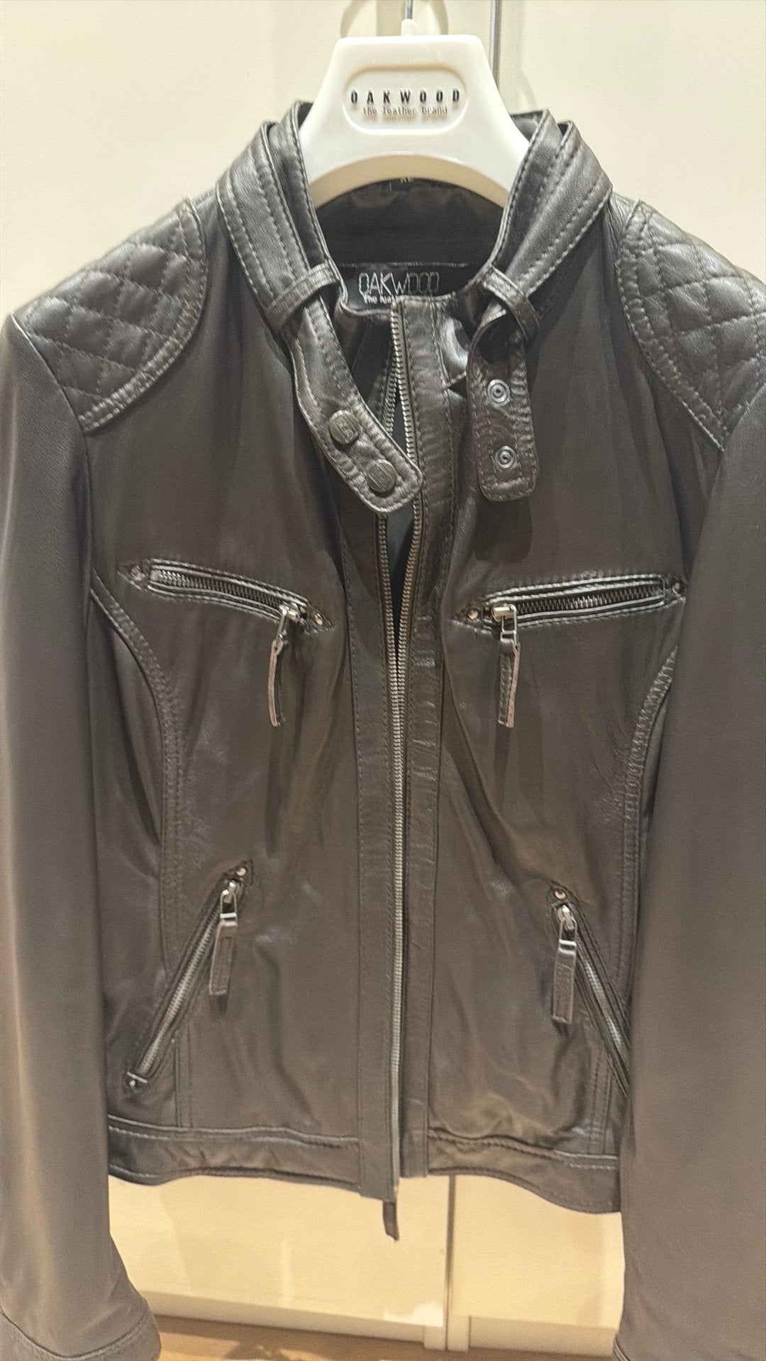 Oakwood leren vestje - maat XL - donkerbruin, Ophalen, Zo goed als nieuw, Maat 42/44 (L), Bruin