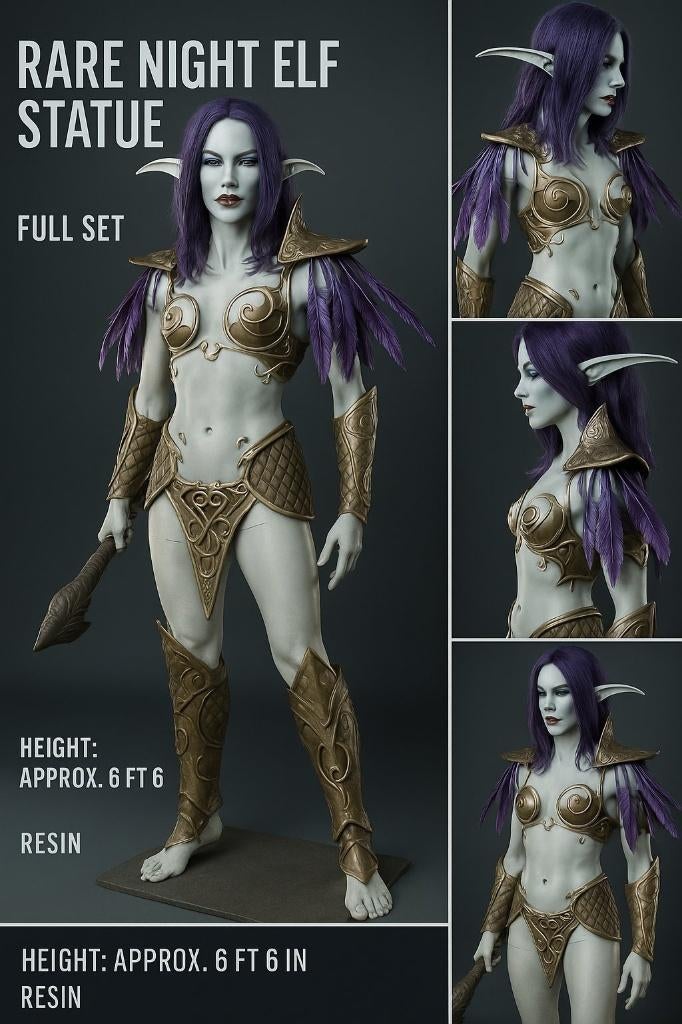 Statue d'elfe de la nuit — Warcraft - Taille réelle (1:1), Consoles de jeu & Jeux vidéo, Jeux | PC, Enlèvement ou Envoi, À partir de 12 ans