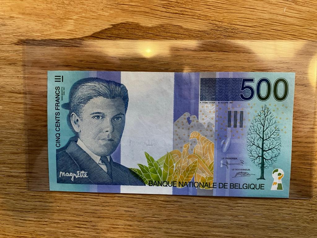 500 belgisch francs - Rene Magritte - XF+, Postzegels en Munten, Ophalen of Verzenden