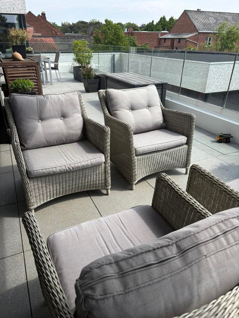Bristol - tuinset, Rotin, Salons de jardin, Utilisé, Enlèvement