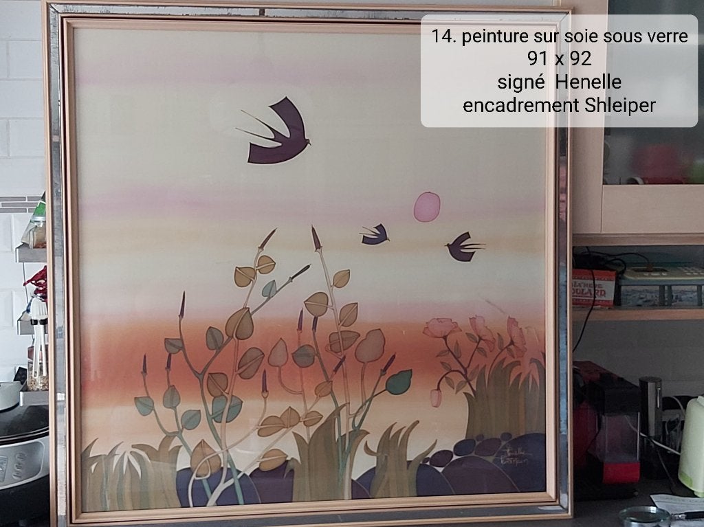 Schilderij op zijde, Ophalen, Overige stijlen, Dieren, Origineel werk