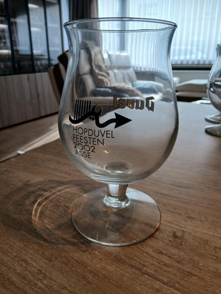 Duvel glas hopduvelfeesten 2002., Ophalen of Verzenden, Nieuw, Glas of Glazen, Duvel