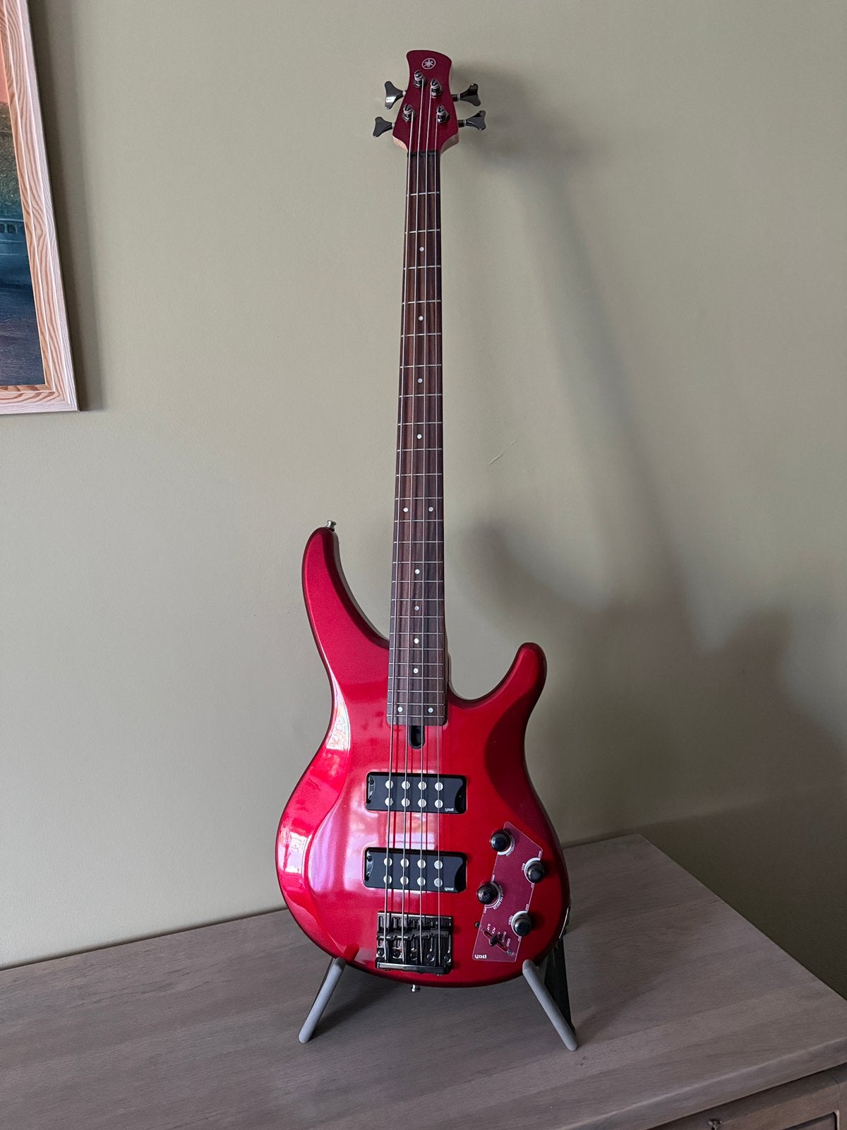 Yamaha TRBX305 CAR (candy apple red), Muziek en Instrumenten, Ophalen, Zo goed als nieuw, Elektrisch
