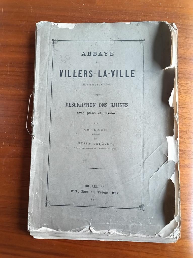 Abbaye de Villers-La-Ville de l'ordre de Citeaux, 1883, Ophalen of Verzenden, Gelezen