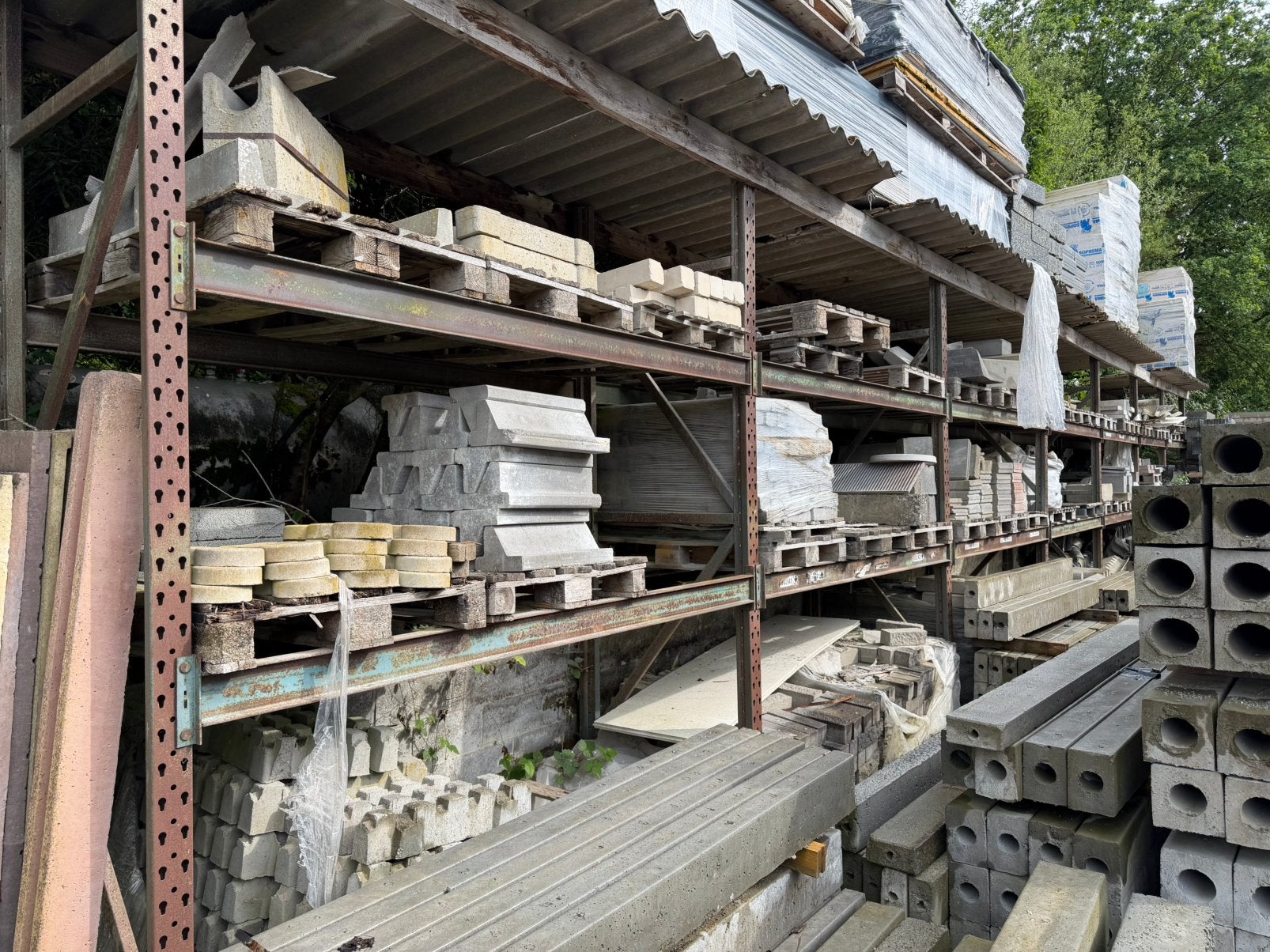 Rack a palette / etageres, Enlèvement, Utilisé