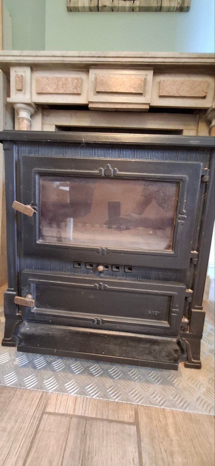 saey hout/kolenkachel, Huis en Inrichting, Kachels, Ophalen, Hout, Kolenkachel