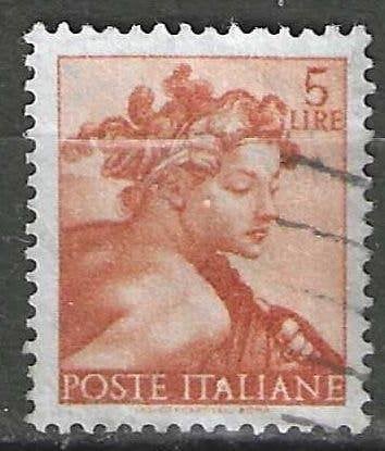 Italie 1961 - Yvert 827 - Œuvres de Michel-Ange (ST), Envoi, Affranchi