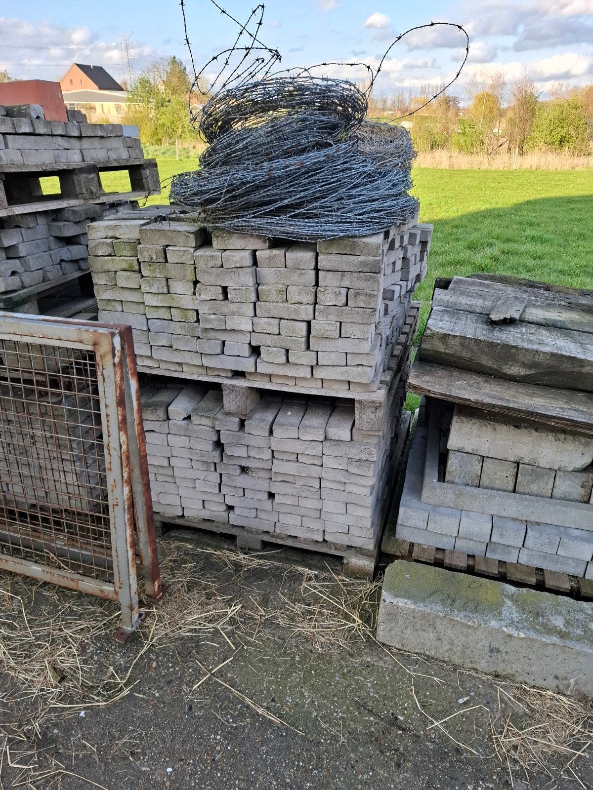 Gevelsteen Argentis 50 Vandersanden, Doe-het-zelf en Bouw, Metselstenen, Ophalen, Zo goed als nieuw, Bakstenen