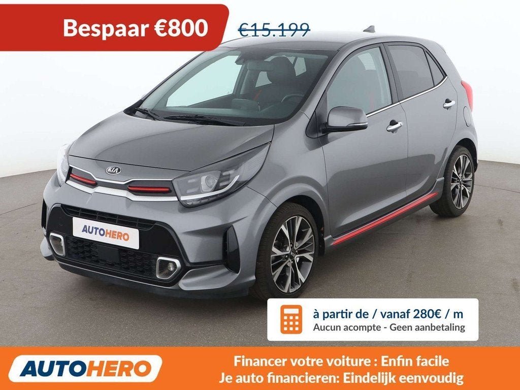Kia Picanto 1.2 GT Line (année de construction 2021), Argent ou Gris, Euro 6, 5 places, Automatique