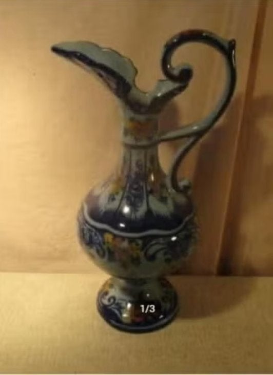 Prachtige Portugese Keramieke Kruik - 43cm, Ophalen of Verzenden