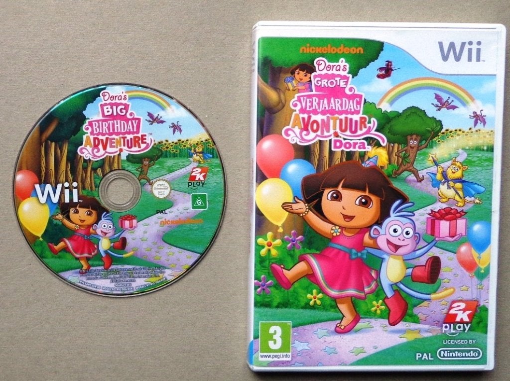 Dora's Grote Verjaardag Avontuur voor de Nintendo Wii, Consoles de jeu & Jeux vidéo, Jeux | Nintendo Wii, Utilisé, Enlèvement ou Envoi