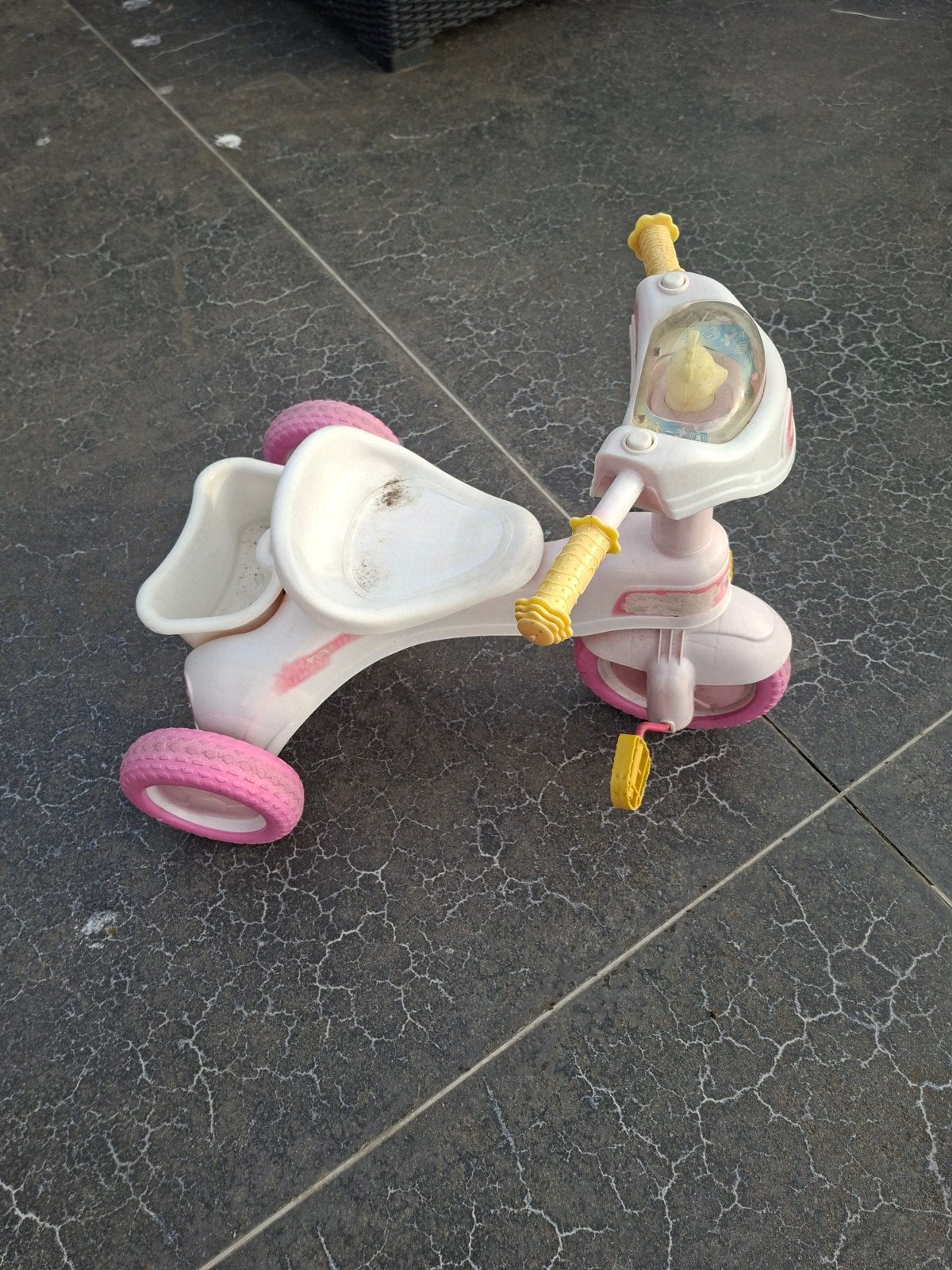 Kinderfiets driewieler, Ophalen
