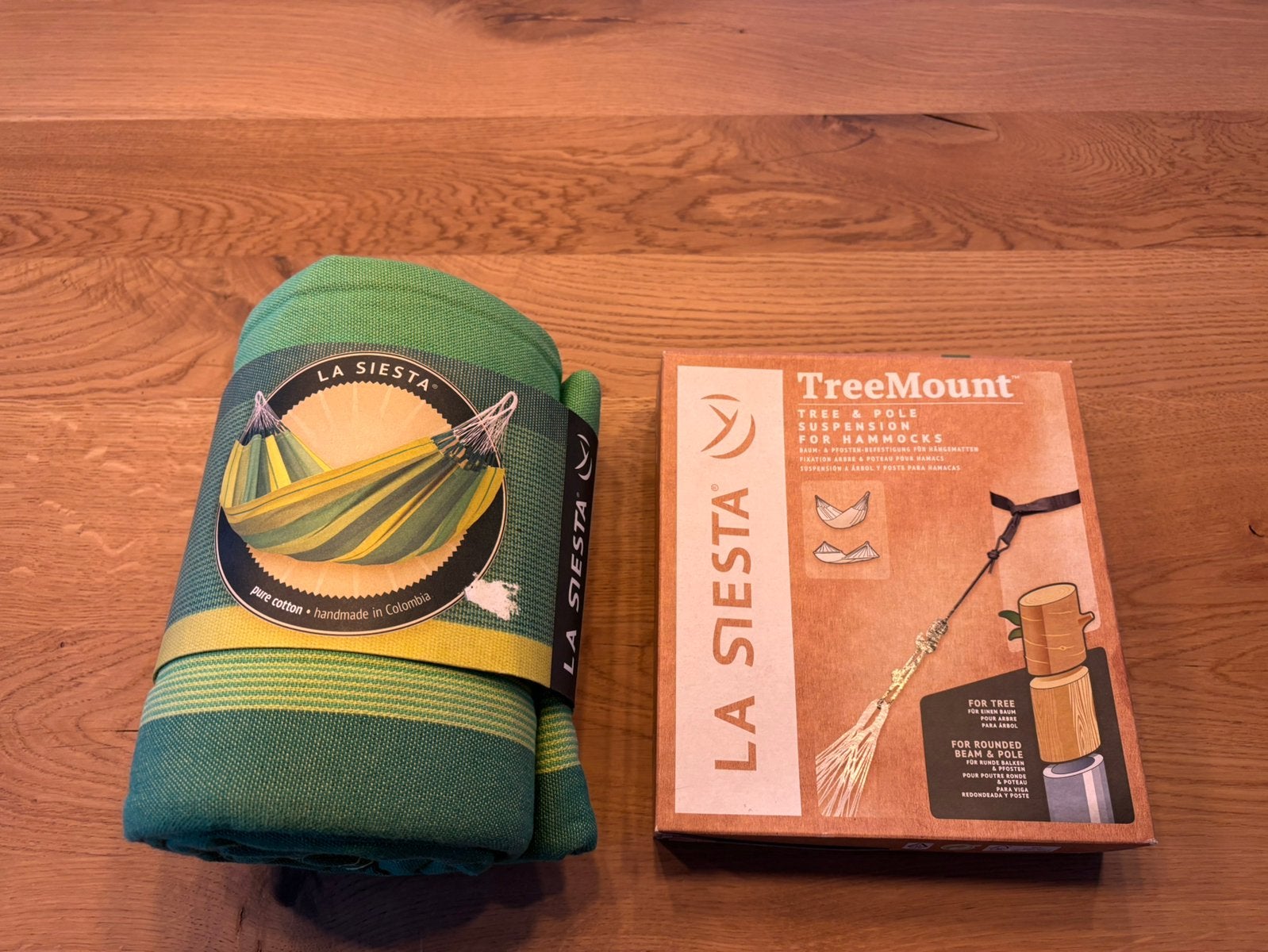 La Siesta hangmat + ophanging - Nooit gebruikt - nieuw 130€, Tuin en Terras, Hangmatten, Opvouwbaar, Nieuw, Ophalen of Verzenden