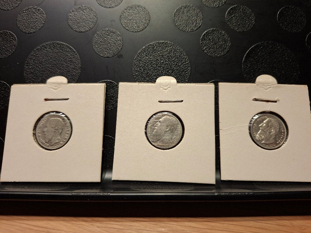 9 zilveren munten van 50 centiem–Leopold II–1866 tot 1909, Enlèvement, Argent, Monnaie en vrac, Argent
