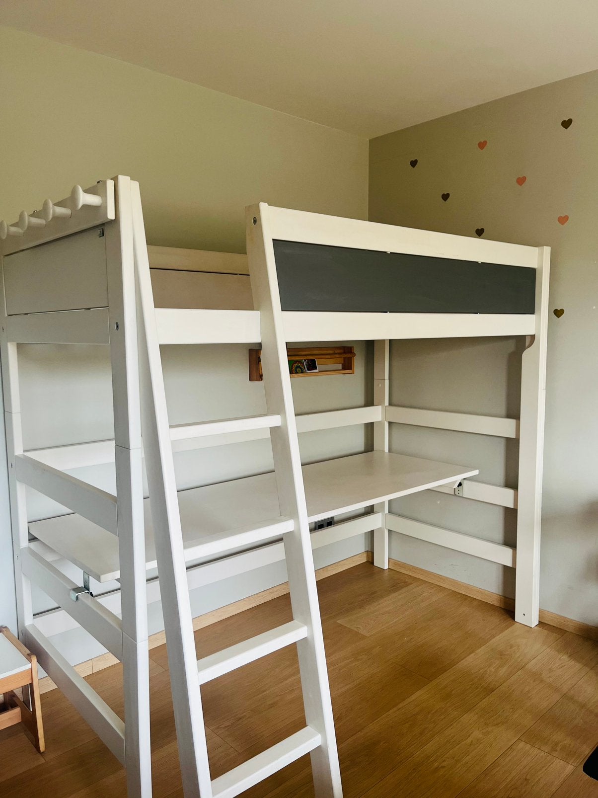 Lit mezzanine Lifetime pour chambre d'enfant avec bureau, Enlèvement, Utilisé, Une personne, Lit mezzanine