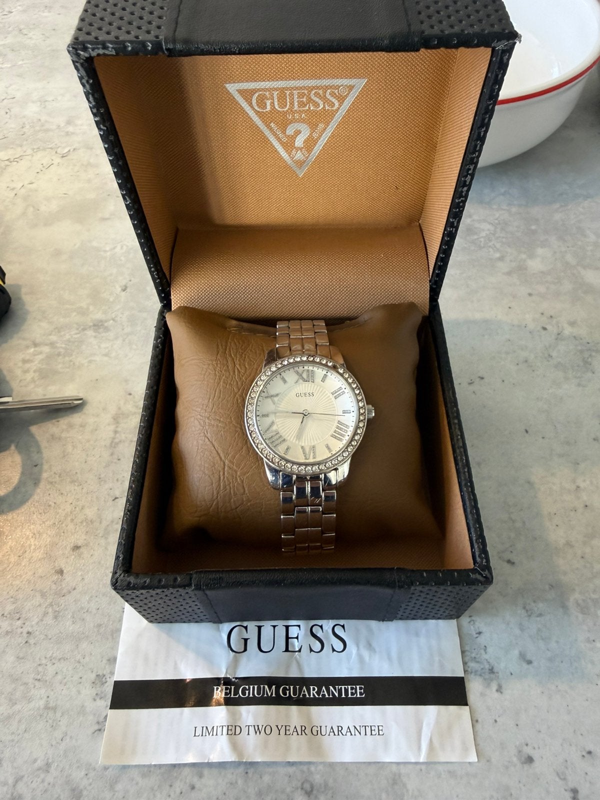 Guess dameshorloge, Handtassen en Accessoires, Horloges | Dames, Ophalen, Zo goed als nieuw, Guess
