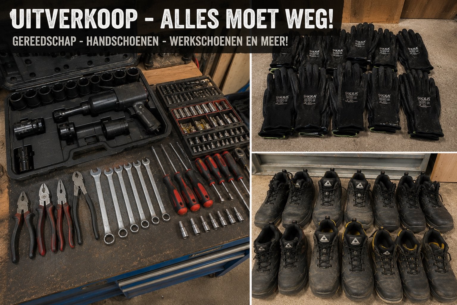 ️ GARAGE-UITVERKOOP – ALLES MOET WEG!, Doe-het-zelf en Bouw, Gereedschap | Handgereedschap, Zo goed als nieuw, Ophalen