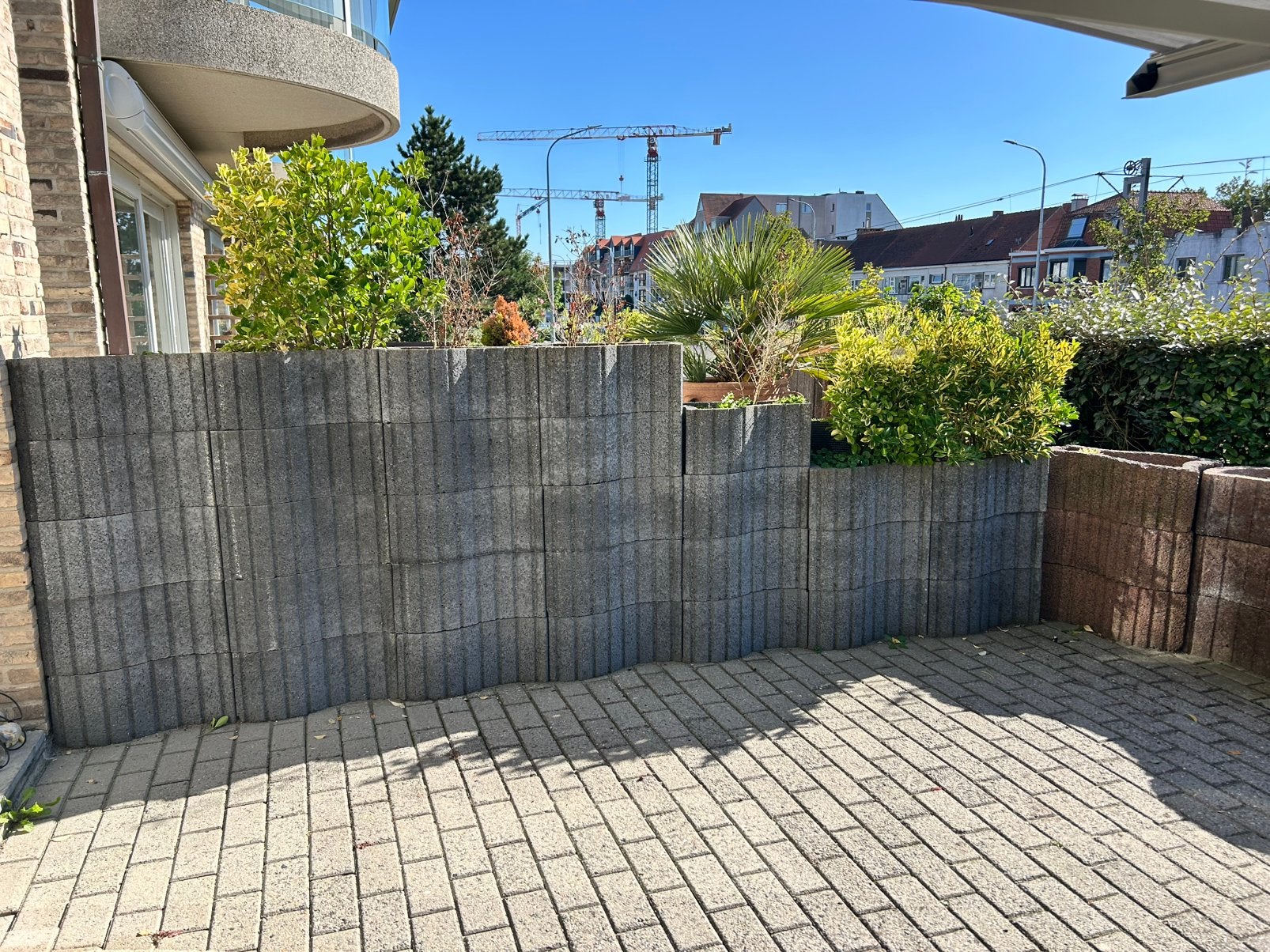Stapelbare bloembakken beton, Tuin en Terras, Ophalen, Overige materialen, Gebruikt, Minder dan 3 meter