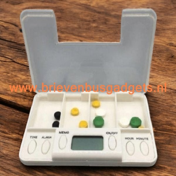 Medicijndoosje Pillendoosje met Alarm, Verzenden