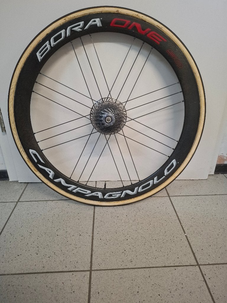 Roues Campagnolo Bora, Vélos & Vélomoteurs, Campagnolo, Enlèvement, Utilisé, Carbone