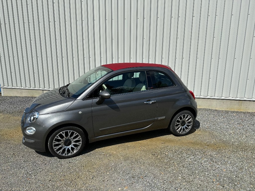Fiat 500 cabrio 1.2 benzine met garantie en Car-Pass, Auto's, Voorwielaandrijving, Stof, 4 cilinders, Cabriolet