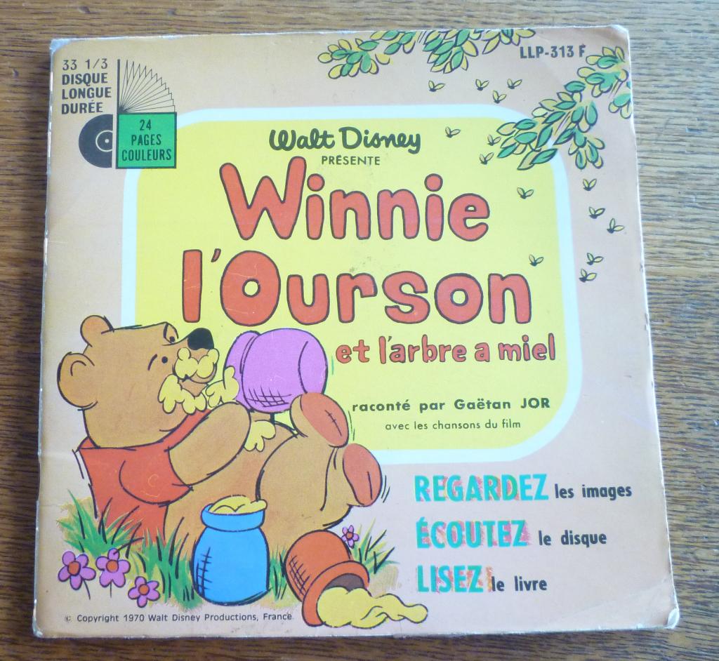 Livre disque : "Winnie l'ourson et l'arbre à miel", CD & DVD, Enlèvement ou Envoi, Utilisé