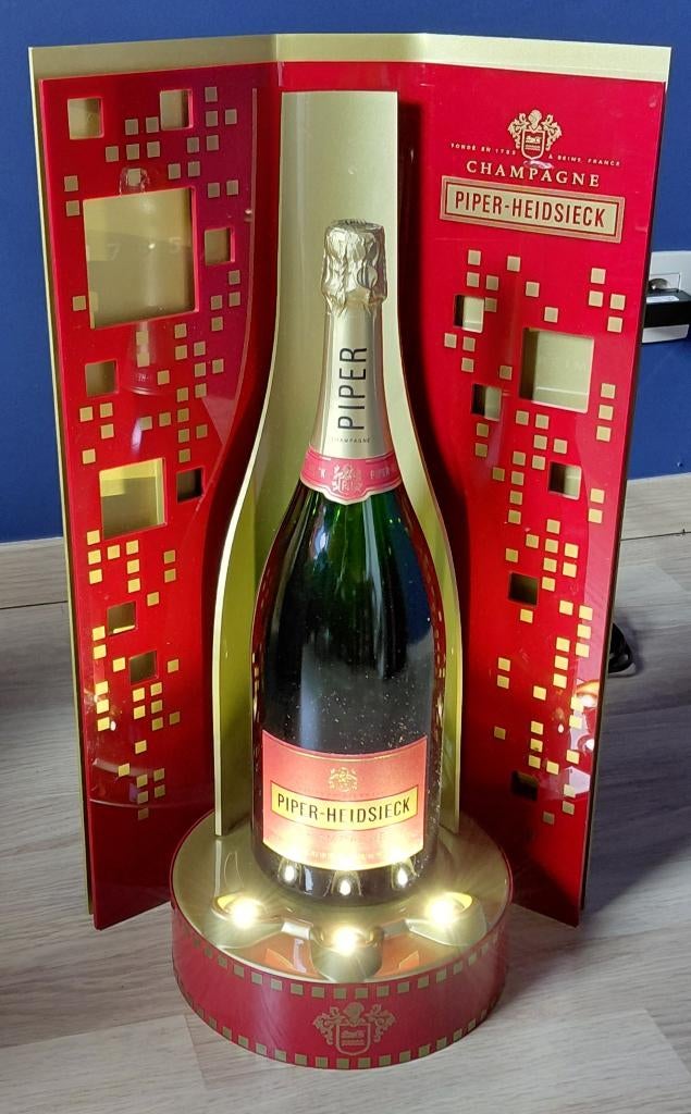Présentoir lumineux champagne Piper-Heidsieck, Enlèvement ou Envoi, Comme neuf, France, Champagne