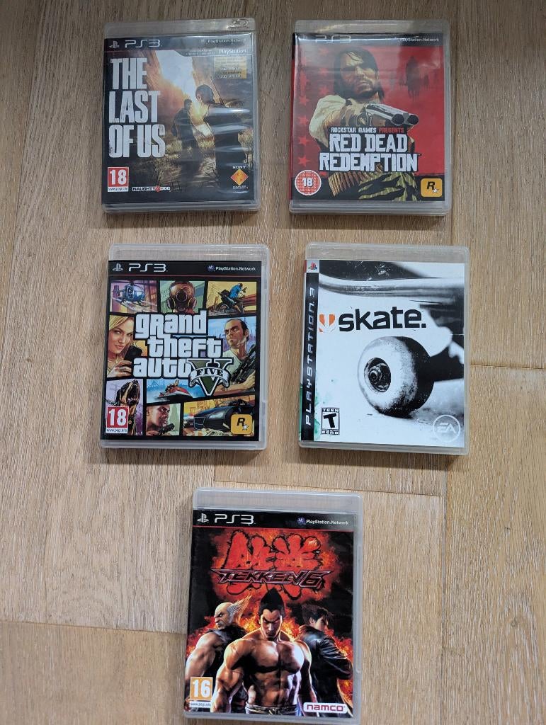 PS3 games bundel – The Last of Us, GTA V,..., Games en Spelcomputers, Ophalen of Verzenden, Zo goed als nieuw