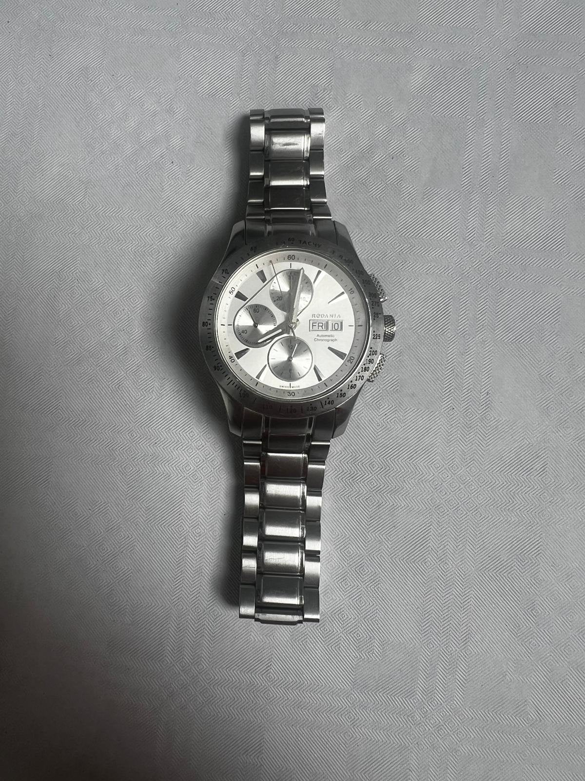 Rodania automatische chronograaf - Calibre Valjoux 7750, Ophalen of Verzenden, Zo goed als nieuw