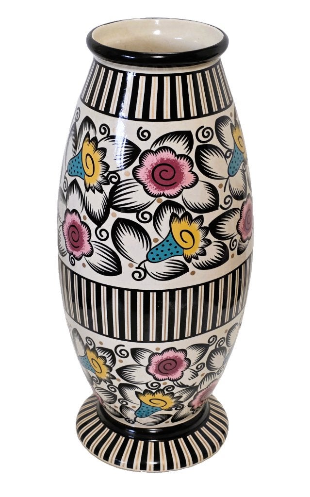 Art-Deco keramische vaas - LV Ceram, Antiek en Kunst, Ophalen of Verzenden