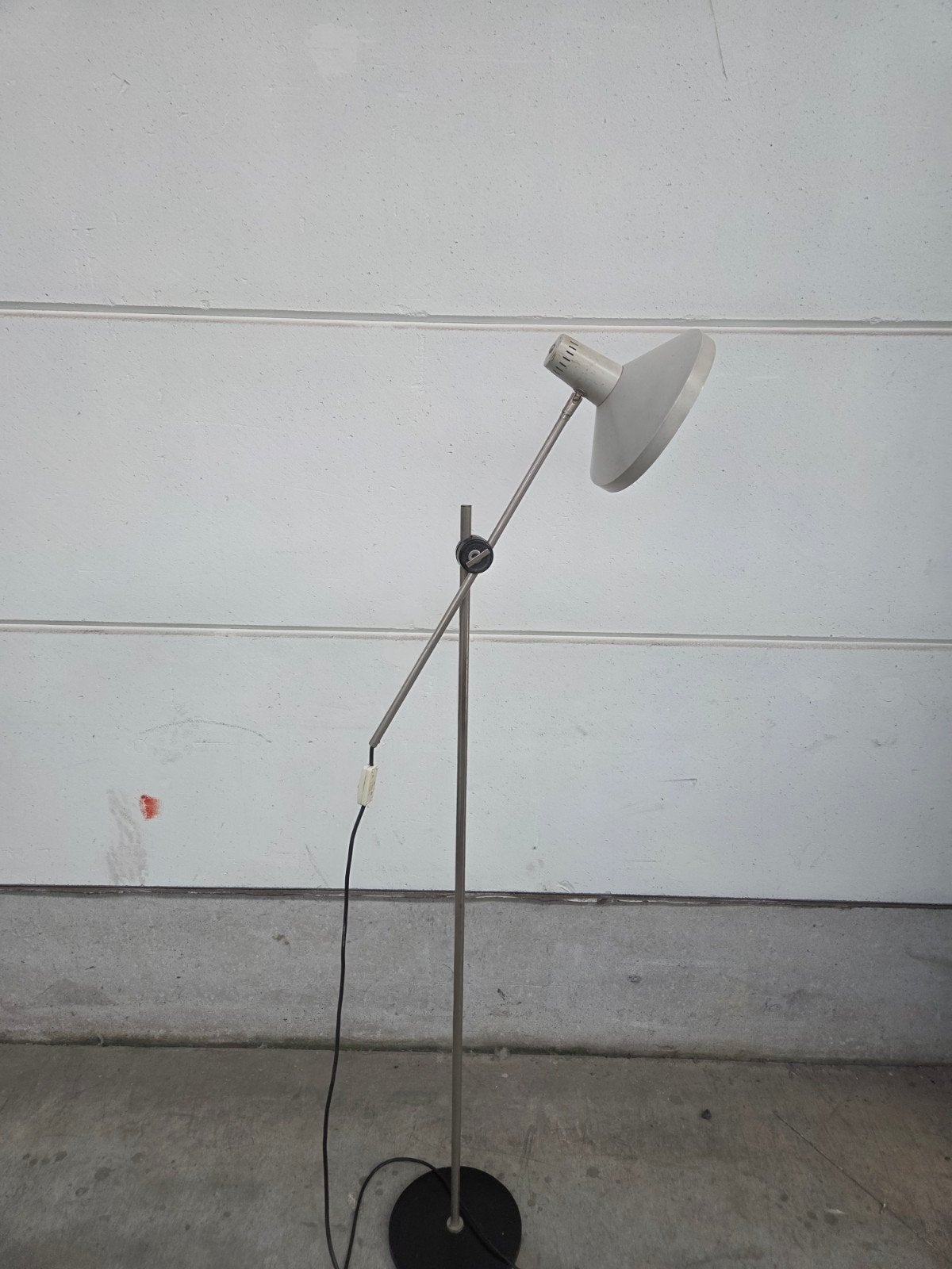 zwengel arm vloerlamp jaren 60, Ophalen