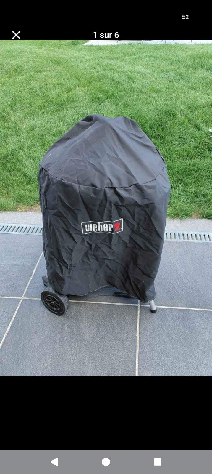 Weber Compact Kettle 47 cm avec housse protection, Utilisé, Weber, Avec accessoires