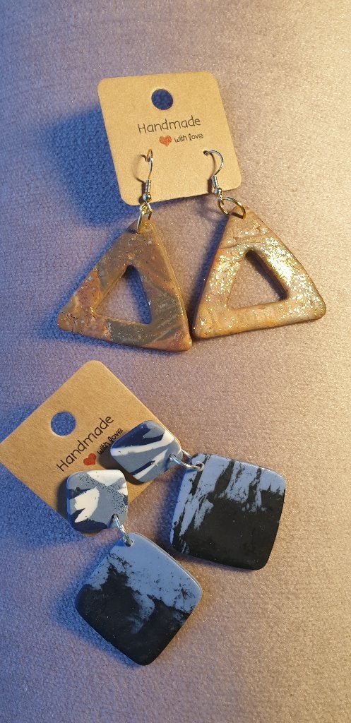 Articles NEUFS : 2 paires de boucles d'oreilles artisanales, Bijoux, Sacs & Beauté, Boucles d'oreilles, Enlèvement ou Envoi, Neuf