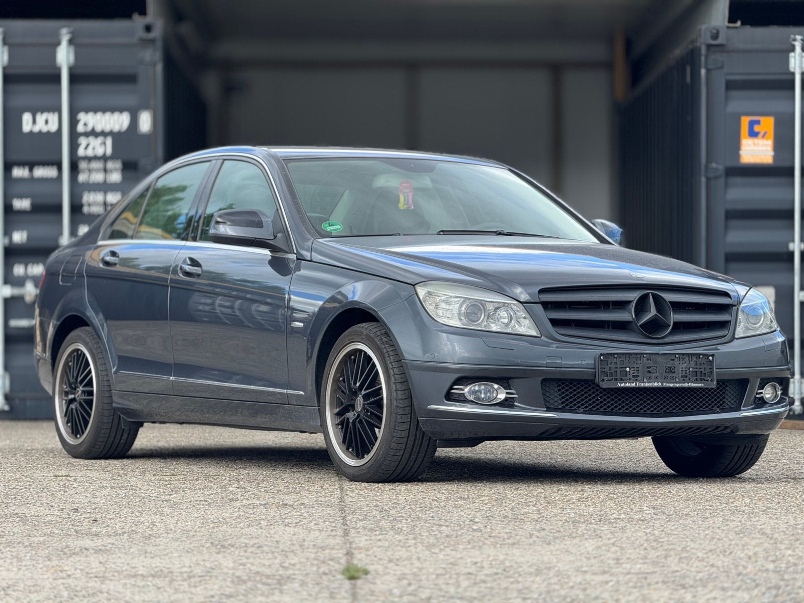 Mercedes C200 kompressor | Benzine | Gekeurd VVK + Garantie, Autos, Cruise Control, Argent ou Gris, Achat, Entreprise