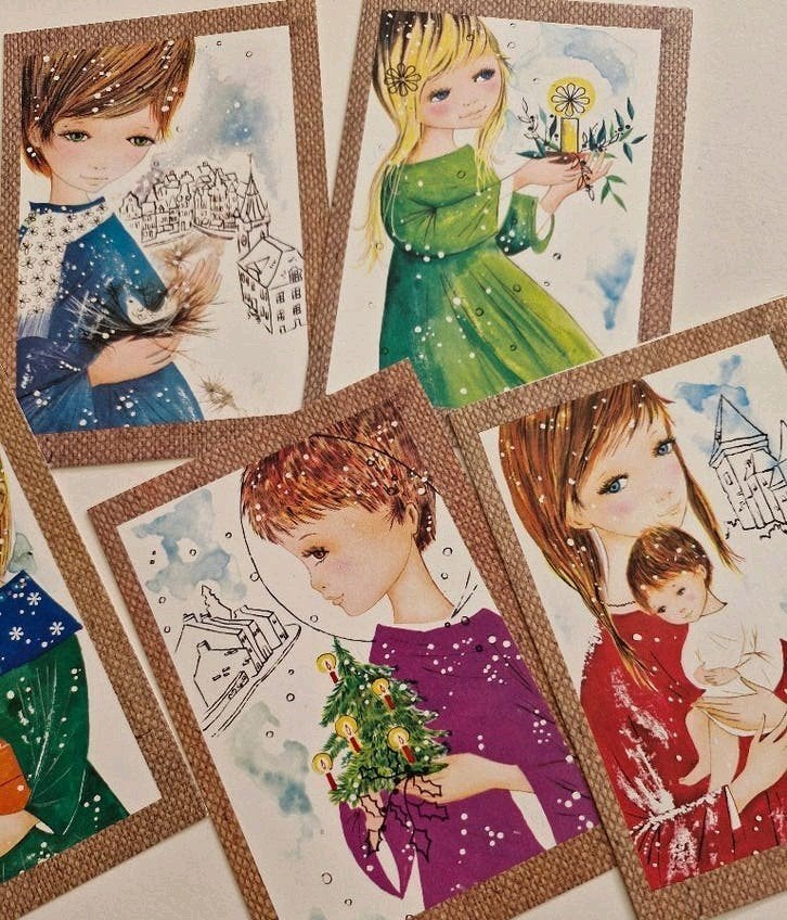Lot de  cartes vintage avec enveloppes, Enlèvement ou Envoi