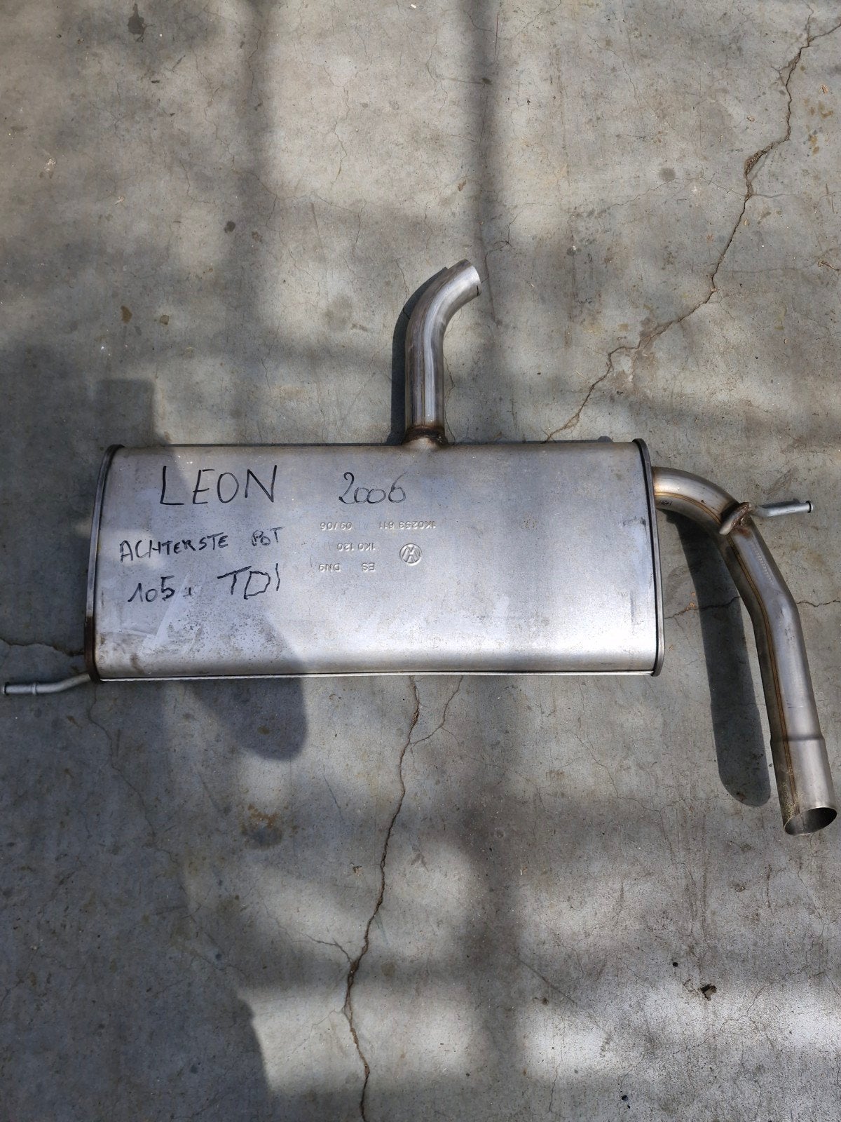 Silencieux arrière Seat Leon TDI, Enlèvement, Seat