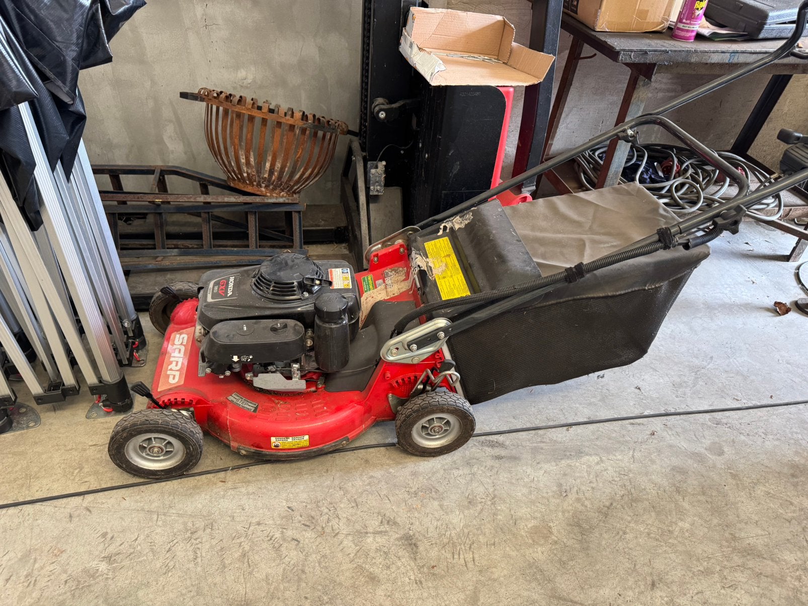 Honda grasmaaier perfecte conditie, Enlèvement, Utilisé, Tondeuses à gazon à essence