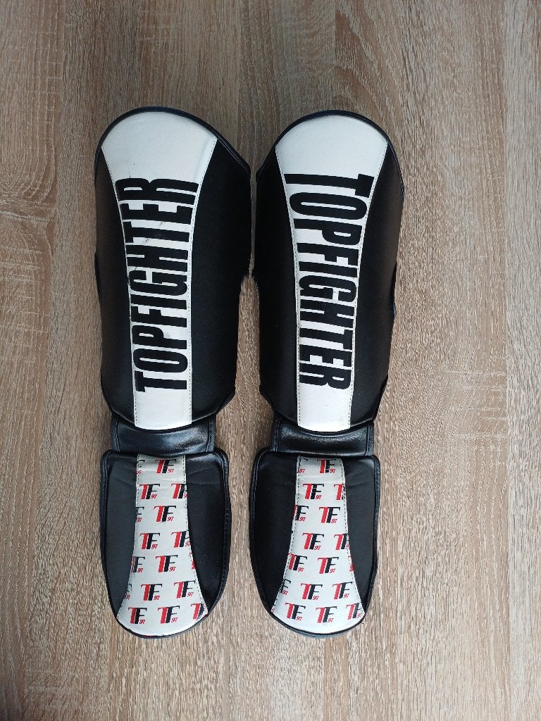 Scheenbeschermer Topfighter, Sport en Fitness, Boksen, Ophalen, Gebruikt, Boksbeschermers