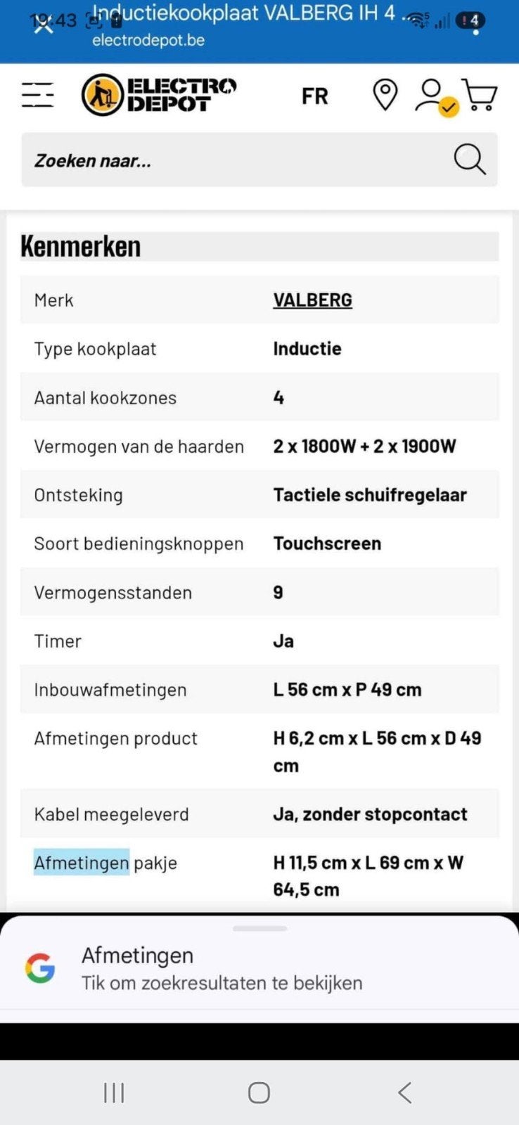 Cuisinière à induction, Electroménager, Cuisinières, Enlèvement, Induction