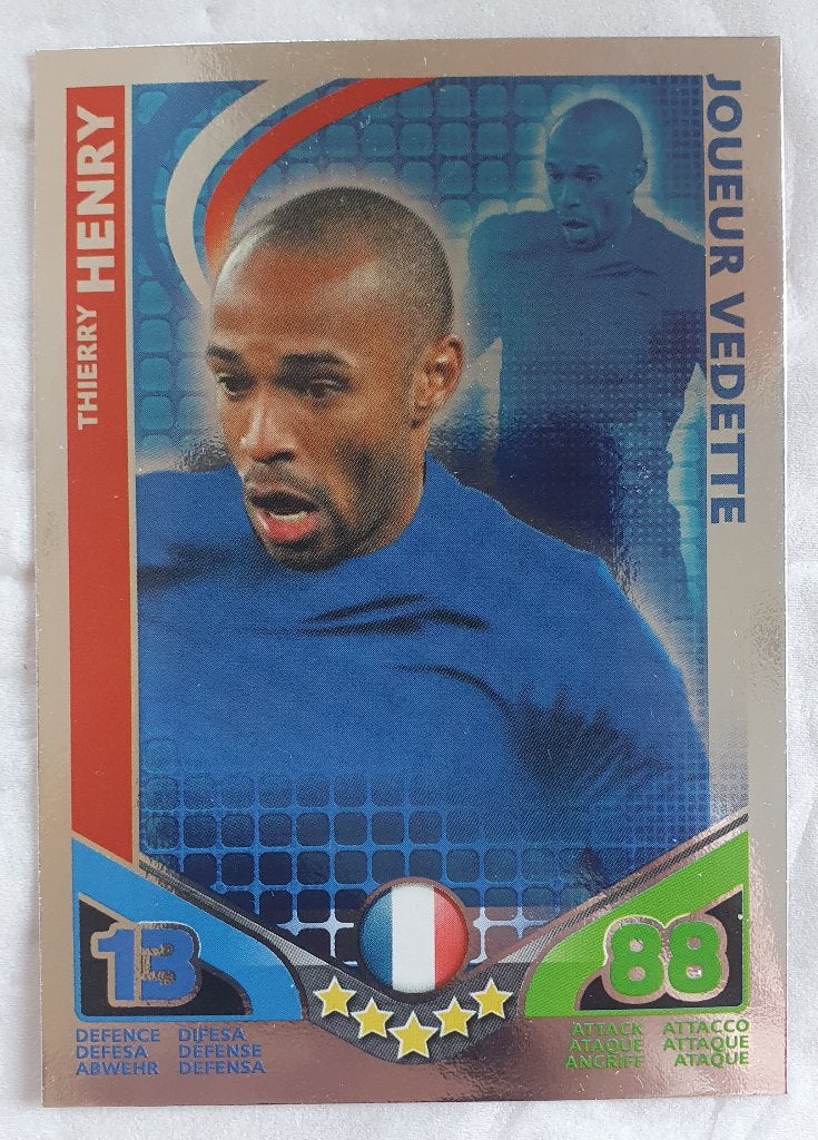 ZILVEREN KAART TOPPS MATCH Attax 2019/20 Thierry HENRY (FR), Ophalen of Verzenden, Zo goed als nieuw, Spelerskaart