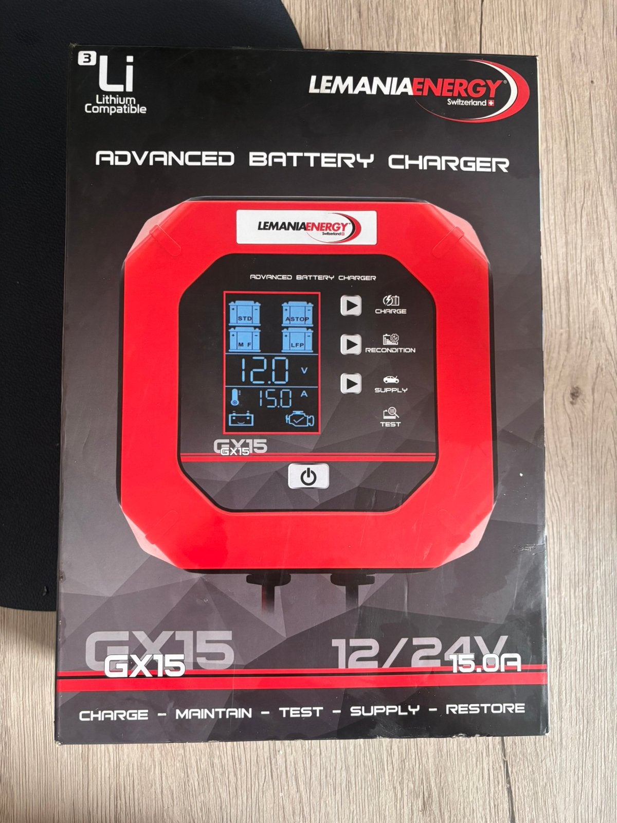 Chargeur LEMANIA ENERGY GX15 GX15, Autos : Pièces & Accessoires, Batteries & Accessoires, Enlèvement, Neuf