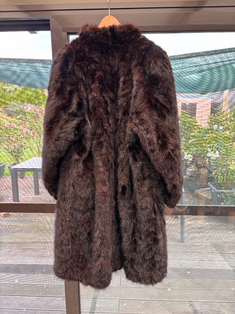 Bontjas, Vêtements | Femmes, Vestes | Hiver, Enlèvement, Porté, Taille 42/44 (L), Brun