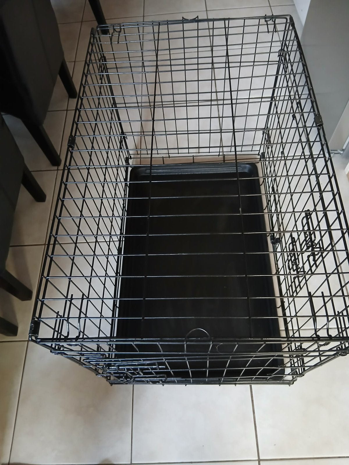 Zwarte bench, Animaux & Accessoires, Maisons pour chiens, Enlèvement, Neuf, Niche à chien, 65 à 100 cm