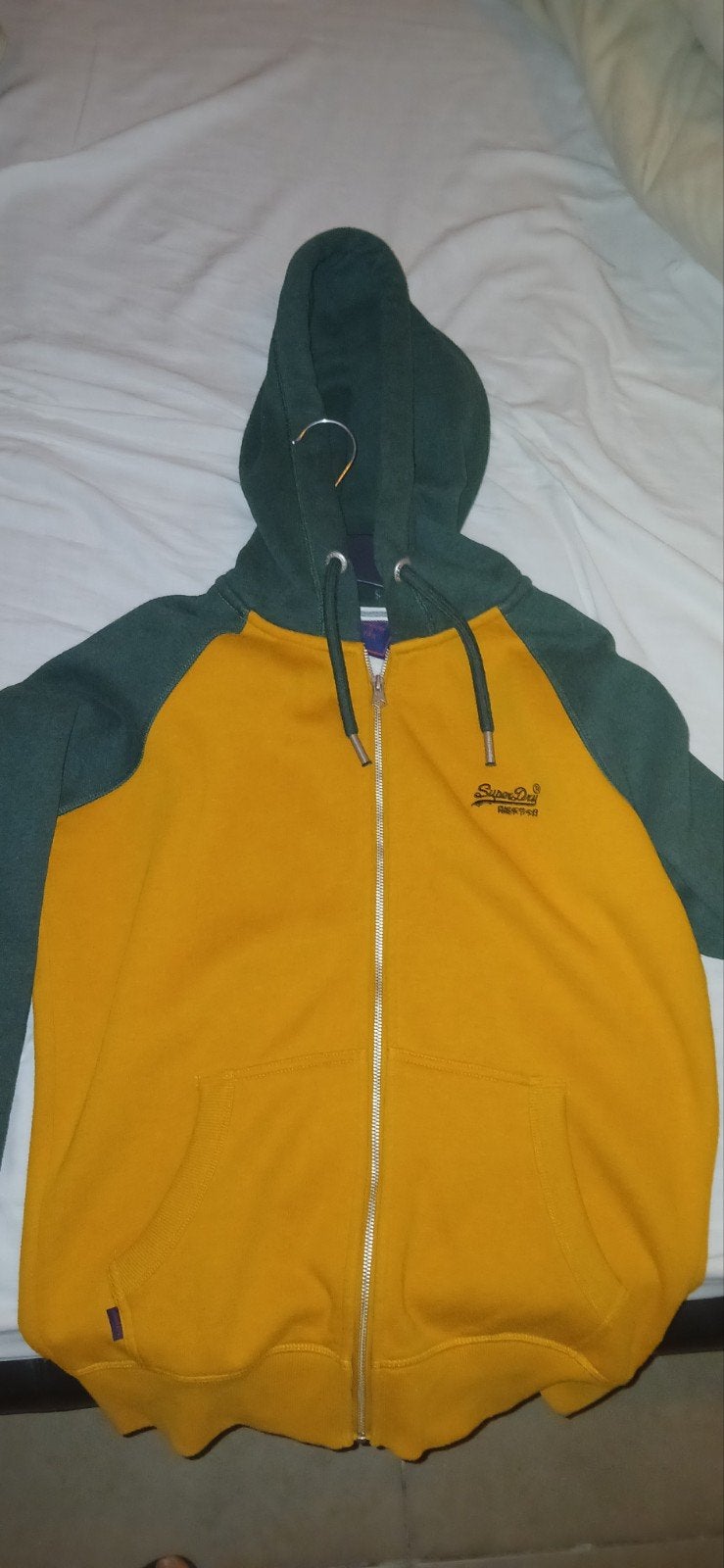 Superdry hoodie, Kleding | Heren, Jassen | Zomer, Ophalen, SuperDry, Oranje, Zo goed als nieuw