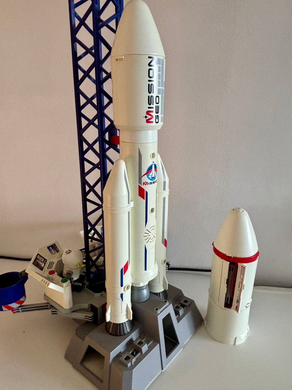 Playmobil - Lanceerbasis met raket - 6195, Ophalen, Zo goed als nieuw, Complete set