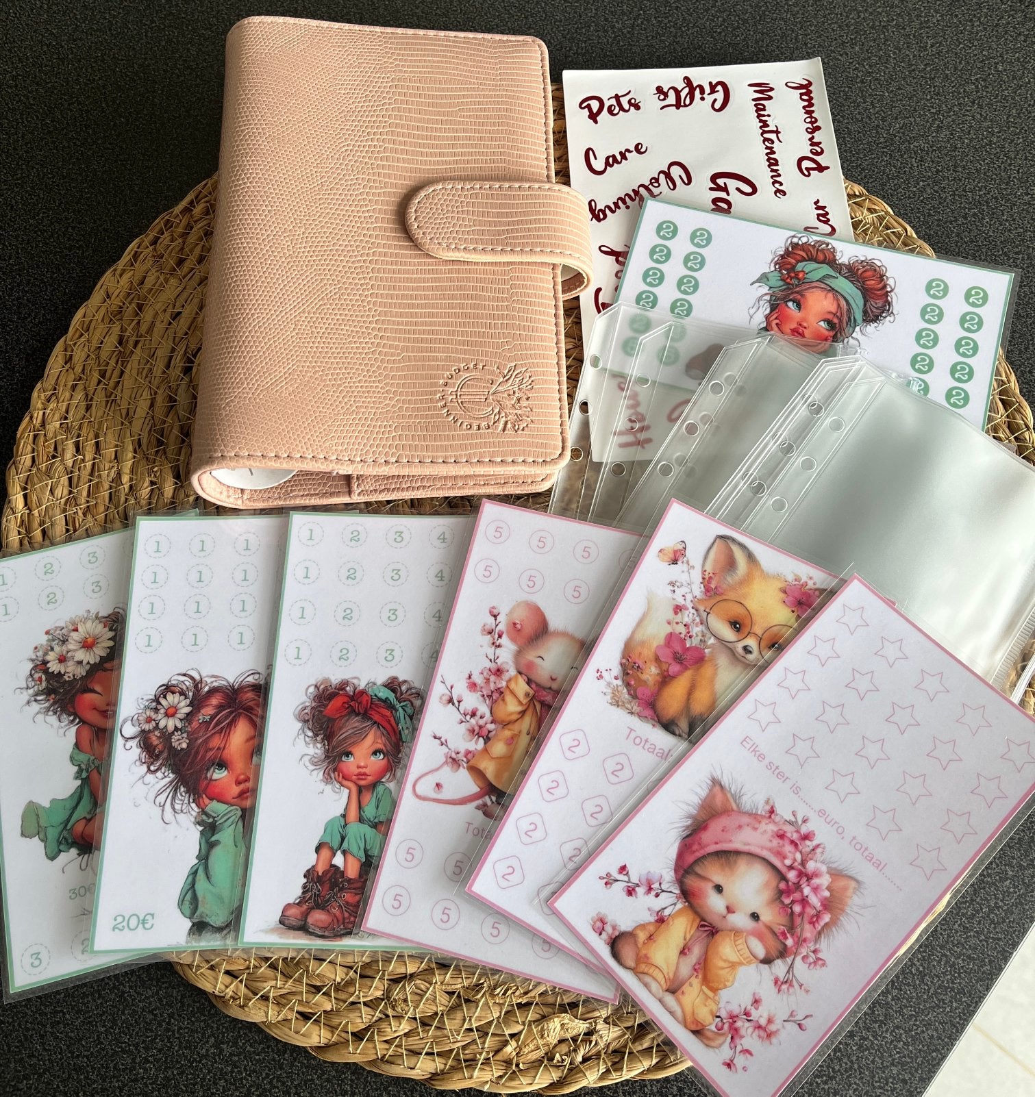 A6 binder + 8 zippermapjes + 7 challenges, Diversen, Agenda's, Ophalen, Zo goed als nieuw