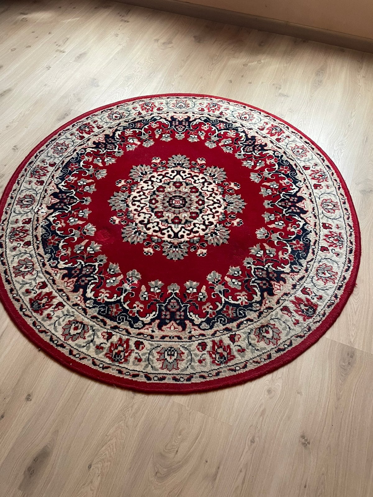 Tapijt, Huis en Inrichting, Stoffering | Tapijten en Vloerkleden, Ophalen, Gebruikt, Rond