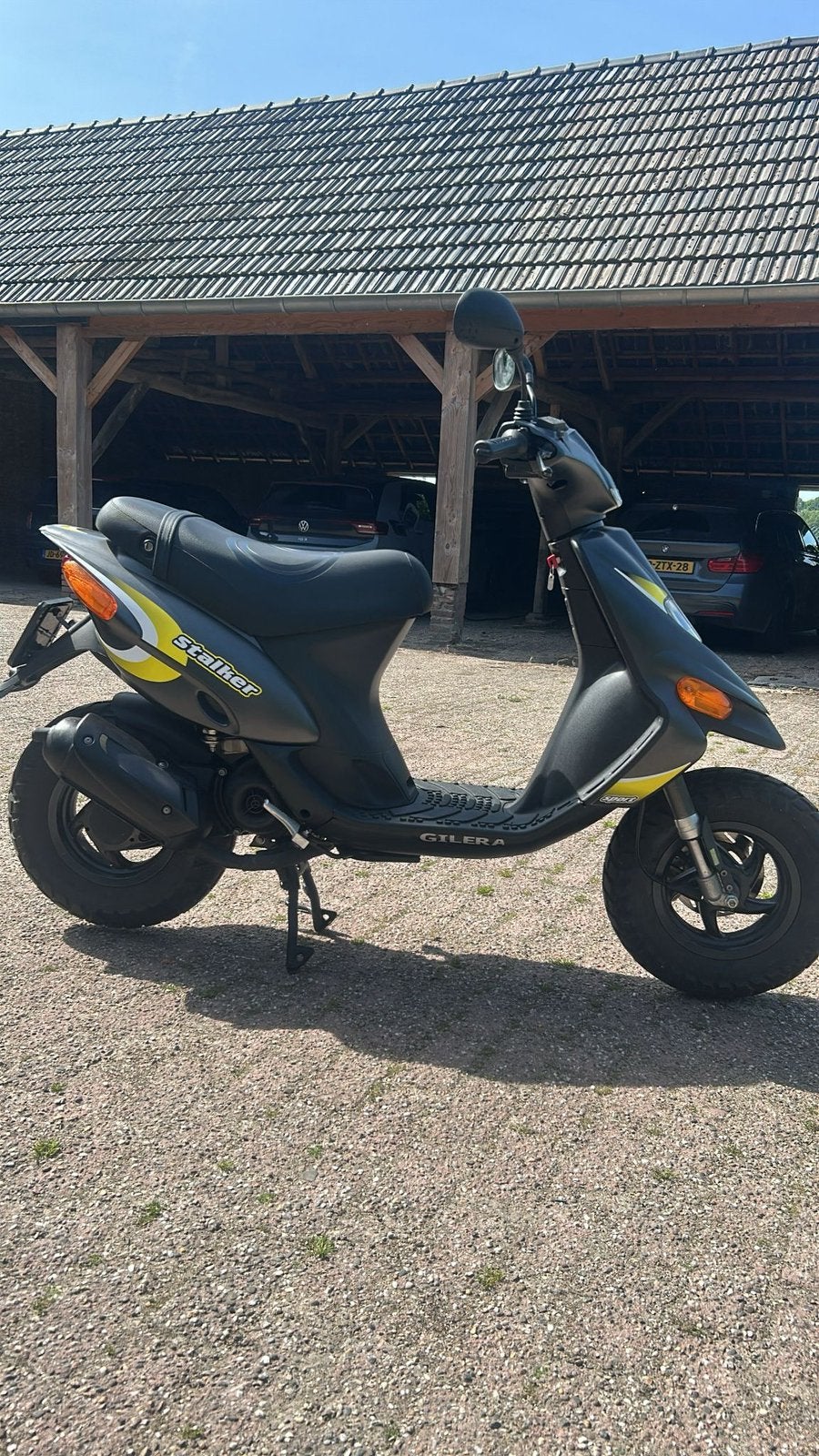 Gilera Stalker 50cc 2T 1829km nieuwstaat! B klasse, Vélos & Vélomoteurs, Scooters | Marques Autre, Enlèvement, Comme neuf