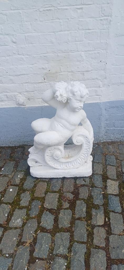 Standbeeld, Tuin en Terras, Ophalen, Zo goed als nieuw, Beton, Engelenbeeld